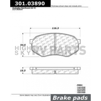 Stop Tech/ Power Slot Brake Pad - 301.03890