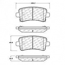 Stop Tech/ Power Slot Brake Pad - 105.14300