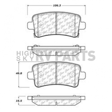 Stop Tech/ Power Slot Brake Pad - 105.14300
