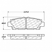 Stop Tech/ Power Slot Brake Pad - 105.04880