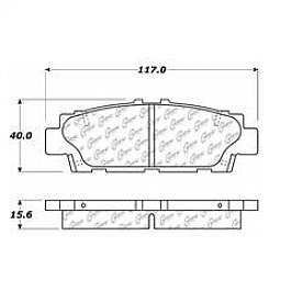 Stop Tech/ Power Slot Brake Pad - 105.04880