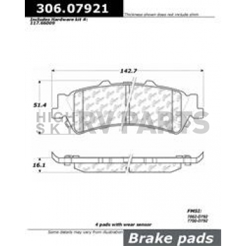Stop Tech/ Power Slot Brake Pad - 306.07921