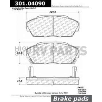 Stop Tech/ Power Slot Brake Pad - 301.04090