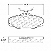 Stop Tech/ Power Slot Brake Pad - 300.06100