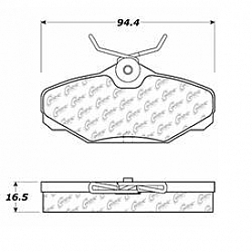 Stop Tech/ Power Slot Brake Pad - 300.06100