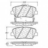 Stop Tech/ Power Slot Brake Pad - 105.14320