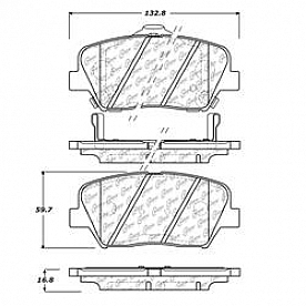 Stop Tech/ Power Slot Brake Pad - 105.14320