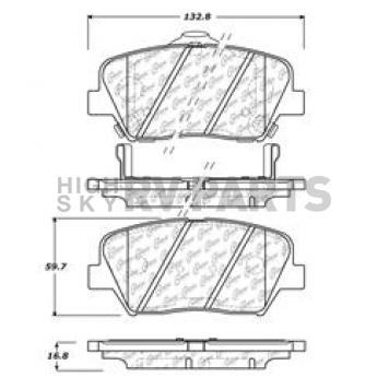 Stop Tech/ Power Slot Brake Pad - 105.14320