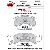 Wilwood Brakes Brake Pad - 150-D0623K