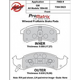 Wilwood Brakes Brake Pad - 150-D0623K