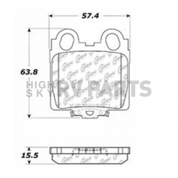 Stop Tech/ Power Slot Brake Pad - 105.07710