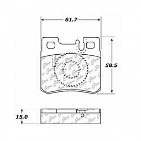 Stop Tech/ Power Slot Brake Pad - 105.04950