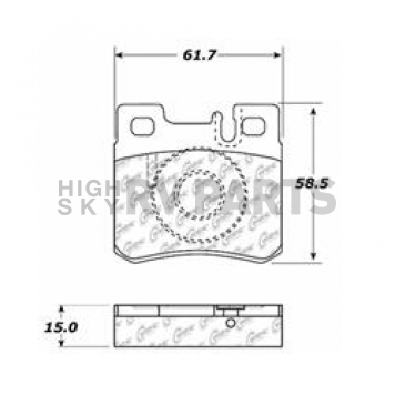 Stop Tech/ Power Slot Brake Pad - 105.04950