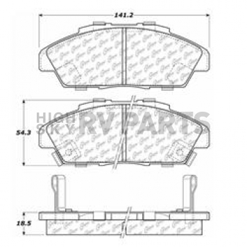 Stop Tech/ Power Slot Brake Pad - 105.04960