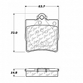Stop Tech/ Power Slot Brake Pad - 105.07790