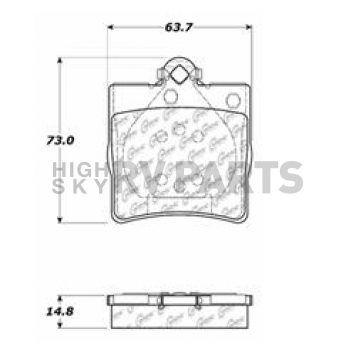 Stop Tech/ Power Slot Brake Pad - 105.07790