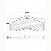 Stop Tech/ Power Slot Brake Pad - 300.00080