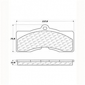 Stop Tech/ Power Slot Brake Pad - 300.00080