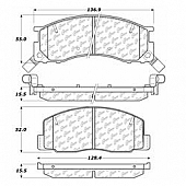 Stop Tech/ Power Slot Brake Pad - 105.05000