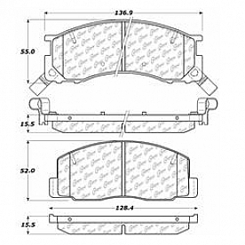 Stop Tech/ Power Slot Brake Pad - 105.05000