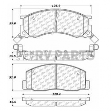 Stop Tech/ Power Slot Brake Pad - 105.05000