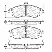 Stop Tech/ Power Slot Brake Pad - 105.07970