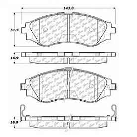 Stop Tech/ Power Slot Brake Pad - 105.07970
