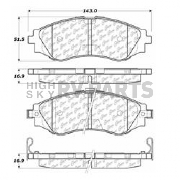 Stop Tech/ Power Slot Brake Pad - 105.07970