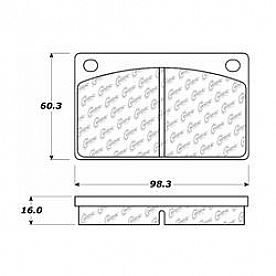 Stop Tech/ Power Slot Brake Pad - 300.00430