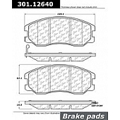 Stop Tech/ Power Slot Brake Pad - 301.12640