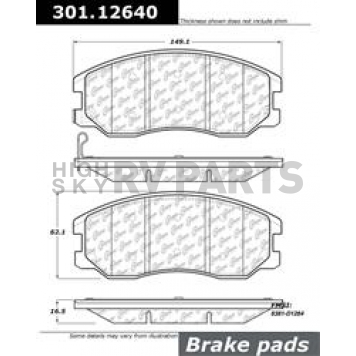 Stop Tech/ Power Slot Brake Pad - 301.12640