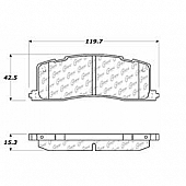 Stop Tech/ Power Slot Brake Pad - 105.05010