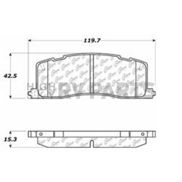 Stop Tech/ Power Slot Brake Pad - 105.05010