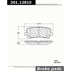 Stop Tech/ Power Slot Brake Pad - 301.12810