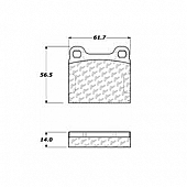 Stop Tech/ Power Slot Brake Pad - 100.00300
