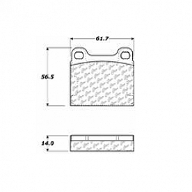 Stop Tech/ Power Slot Brake Pad - 100.00300