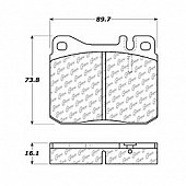 Stop Tech/ Power Slot Brake Pad - 300.01451