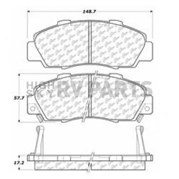 Stop Tech/ Power Slot Brake Pad - 105.05030