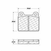 Stop Tech/ Power Slot Brake Pad - 100.00430