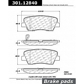 Stop Tech/ Power Slot Brake Pad - 301.12840