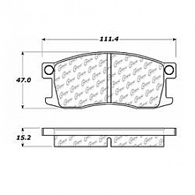 Stop Tech/ Power Slot Brake Pad - 100.01640