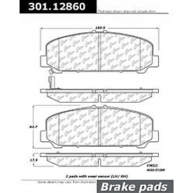 Stop Tech/ Power Slot Brake Pad - 301.12860