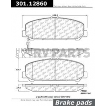 Stop Tech/ Power Slot Brake Pad - 301.12860