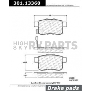 Stop Tech/ Power Slot Brake Pad - 301.13360