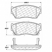 Stop Tech/ Power Slot Brake Pad - 300.05100