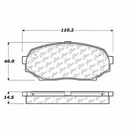 Stop Tech/ Power Slot Brake Pad - 300.05250