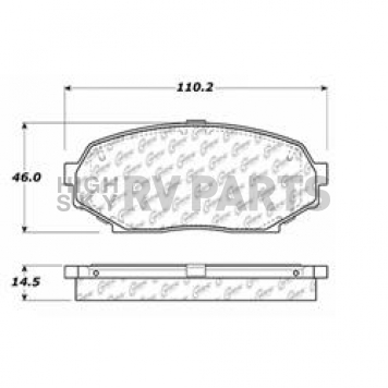 Stop Tech/ Power Slot Brake Pad - 300.05250