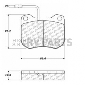 Stop Tech/ Power Slot Brake Pad - 105.04550