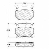 Stop Tech/ Power Slot Brake Pad - 105.04610