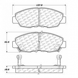 Stop Tech/ Power Slot Brake Pad - 105.04650